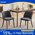 Solid Wood Legs Dining Chairs Set Of 2/4/6 Linen Fabric Wing Backrest Cushioned New. Price: $156.48.