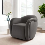 Compose Swivel Armchair In Storm Gray New. Price: $490.75.
