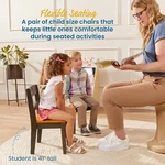ECR4KIDS Hideaway Chair, Furniture, Honey/grey Wash, 2-PACK New. Price: $74.95.