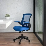 Flash Furniture Mid-back Blue Mesh Swivel Ergonomic Task Office Chair With Flip- New. Price: $482.99.