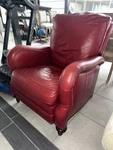 American Classics Allen Leather Recliner Chair, Reclining, Red, Mpn 1803 Used. Price: $1187.50.