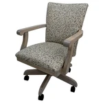 Pemberly Row Swivel Dining Caster Chair Plus And Wheels Spring Mix Gray & Oak New. Price: $442.99.