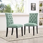 Modway Duchess Dining Chair Fabric Set Of 2 Laguna New. Price: $202.50.