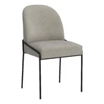 Homepop 20" Modern Velvet Fabric & Metal Dining Chair Fawn Gray/black New. Price: $154.99.