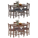 Homcom 5-PIECE Dining Table Set For 4, Kitchen And Chairs New. Price: $229.99.