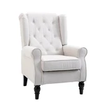 Homcom Button-tufted Wingback Nursery Chair, Cream White New. Price: $219.00.