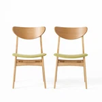 Christopher Knight Home Anise Fabric Dining Chairs 2-PCS Set Green Tea New. Price: $156.16.