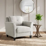Lifestyle Solutions Harvard Arm Chair In Beige Fabric Upholstery New. Price: $279.02.