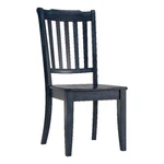 Inspire Q Slat Back Wood Dining Chairs (set Of 2) Dark Denim Blue New. Price: $262.80.