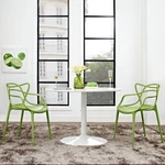 Modway Entangled Modern Molded Plastic Two Dining Armchairs Green New. Price: $183.25.
