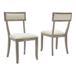 Crosley Furniture Alessia 18.88"2-PIECE Wood Dining Chair Set Rustic Gray New. Price: $224.99.