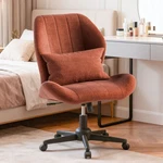 Zzw Criss Cross Chair With Wheels Wide Legged, Armless Tall Back - Oatmeal Used. Price: $243.42.