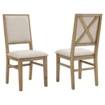 Crosley Furniture Joanna Wood Upholstered Back Chair In Brown (set Of 2) New. Price: $203.99.