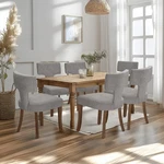 Set Of 6 Faux Leather Dining Room Kitchen Armless Chairs Backrest Furniture Gray New. Price: $489.99.