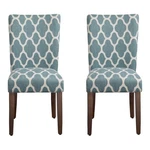 Homepop 38" Traditional Fabric Parsons Dining Chairs Teal Blue (set Of 2) New. Price: $272.99.