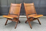 Antique Folding Chairs Pair National School Equip Sturdy Wood Port Washington Wi Used. Price: $245.00.