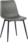 Armen Living Dining Chair Gray Faux Leather Metal Frame Modern Kitchen New. Price: $78.98.