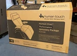 Human Touch PC-600 Perfect Chair Recliner Pad Set Only Ivory Performance Leather Open. Price: $995.00.
