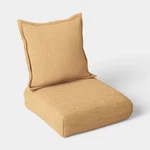 Faux Natural Knit Deep Seat Cushion Set Tan - Threshold New. Price: $47.99.