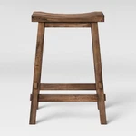 Threshold 24" Distressed Counter Wood Stool Backless Bar Seat New. Price: $43.99.