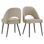 Inspire Q 19" Upholstered Fabric & Metal Dining Chair Beige (set Of 2) New. Price: $328.22.