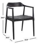 Safavieh Munro Lther Woven Accent Chair, Reduced Price 2172777580 ACH1005B Open. Price: $192.00.