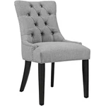 Modway Regent Button Tufted Upholstered Fabric Dining Chair Light Gray New. Price: $132.73.