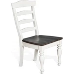 Sunny Designs Carriage House 41" Wood Ladderback Chair In White (set Of 2) New. Price: $399.99.