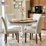 Upholstered Dining Chairs With High Back For Round Kitchen Table 4 Set New. Price: $271.95.