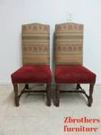 Pair Fremarc French Tapestry Dining Room Side Chairs Used. Price: $629.10.
