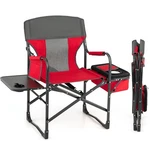 Costway Folding Camping Directors Chair Portable W/ Side Red New. Price: $75.99.