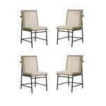 Pemberly Row Contemporary Set Of 4 Oak Finish Wood Dining Chairs With Metal Legs New. Price: $655.83.