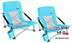 Low Beach Chair, Chairs For Adults 2 Pack, Sling, Folding, Ocean New. Price: $101.98.