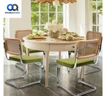 Krofem Dining Set 4, Modern Rattan Kitchen Chairs, Mid Century New. Price: $349.95.