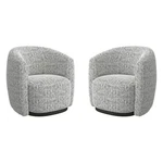 Pemberly Row Contemporary Nightshade Swivel Accent Chair Two Pack New. Price: $819.39.