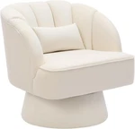 Modern Fabric Swivel Barrel Accent Chair Single Comfortable Round New. Price: $149.72.