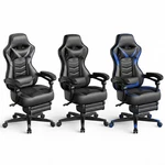 Elecwish Gaming Chair Leather Pu Office Recliner Swivel Seat With Footrest New. Price: $111.99.