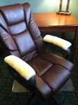 15 Inch Long Pair Merino Sheepskin Armrest Pads For Office, Rockers, Wheelchair New. Price: $62.99.