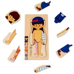 Body Parts Puzzle For Toddlers Girls Boys Wooden Anatomy 3-8 Years Old New. Price: $23.00.