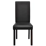 Set Of 4 Brown Faux Leather Dining Chairs Scandinavian Style Vidaxl New. Price: $232.99.