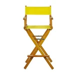 Casual Home 30" Director's Chair Honey Oak Frame-with Yellow Canvas Bar Height New. Price: $83.67.