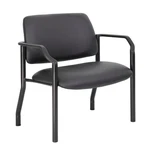 Pemberly Row Contemporary Upholstered Vinyl Guest Chair Black New. Price: $252.79.