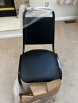 Belnick Stackable Banquet Chairs - Black Set Of 4 New. Price: $175.00.