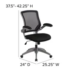 Flash Furniture Mesh Swivel Office Chair In Black New. Price: $185.80.