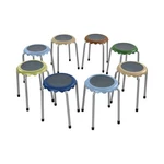 ECR4KIDS Daisy Stackable Stool Set, Flexible Seating, Earthtone, 8-PIECE Open. Price: $179.95.