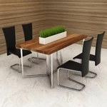 Dining Chairs 4 Pcs Black Faux Leather New. Price: $254.46.