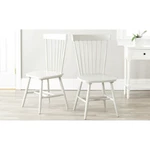 Safavieh Parker 17''H Spindle Dining Chair Set 2 Off White New. Price: $155.99.