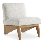 Bowery Hill Contemporary Rich Cream Boucle Fabric Accent Chair New. Price: $493.65.