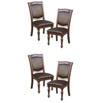 Maklaine Set Of 4 Wood Dining Room Side Chairs Brown Cherry New. Price: $482.28.