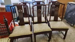 Set Of 6 Henredon Mahogany Ming Style Dining Chairs Cane Seats Strong Sturdy Used. Price: $1800.00.